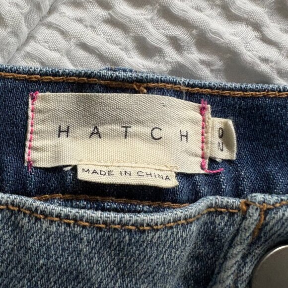 HATCH Cut Off Denim Maternity Shorts - Picture 5 of 5